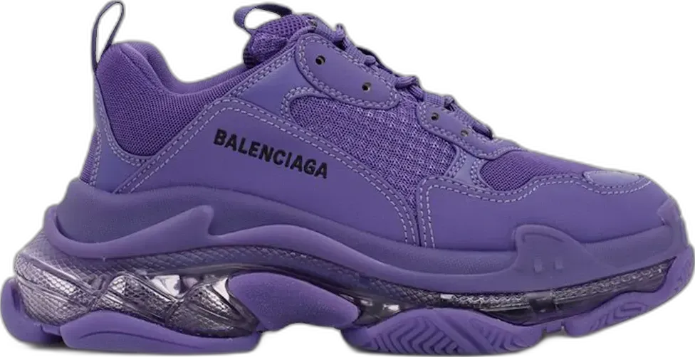  Balenciaga Triple S Clear Sole Deep Purple