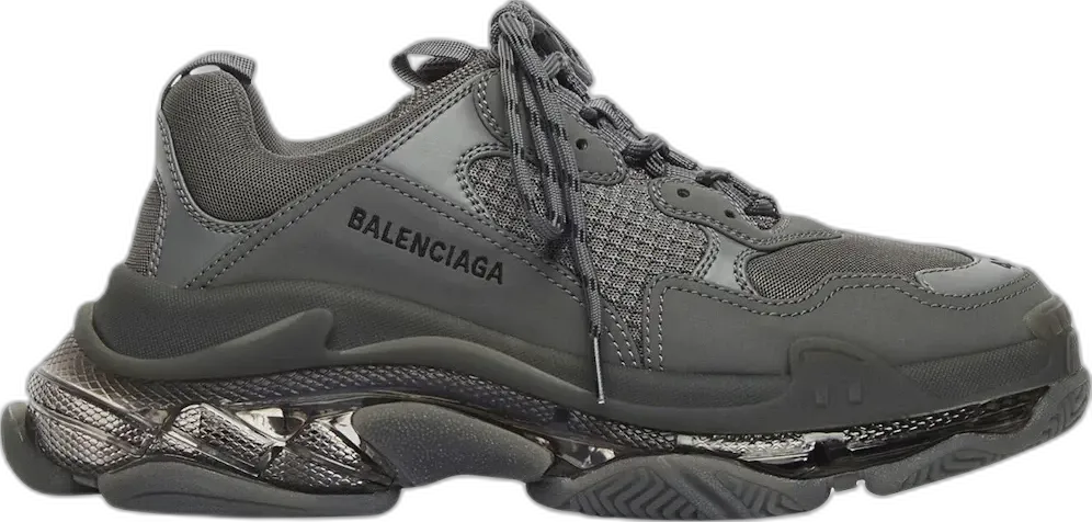  Balenciaga Triple S Clear Sole Grey (Women&#039;s)