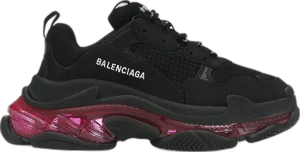  Balenciaga Triple S Clear Sole Neon Pink (Women&#039;s)