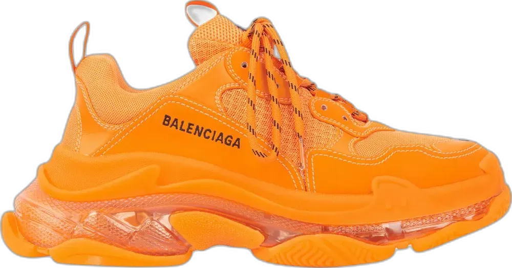  Balenciaga Triple S Clear Sole Orange (Women&#039;s)