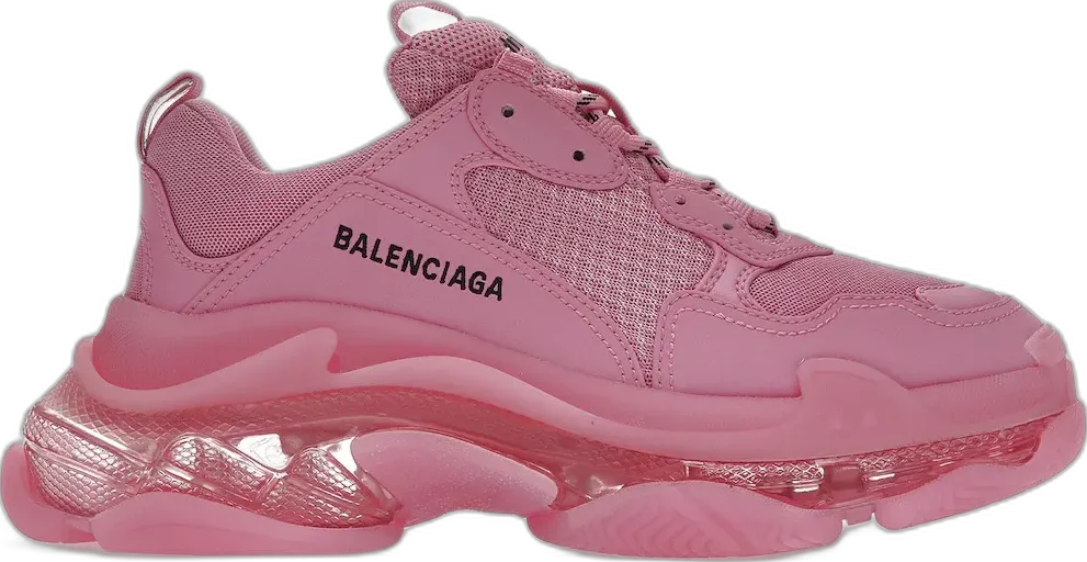  Balenciaga Triple S Clear Sole Pink (Women&#039;s)