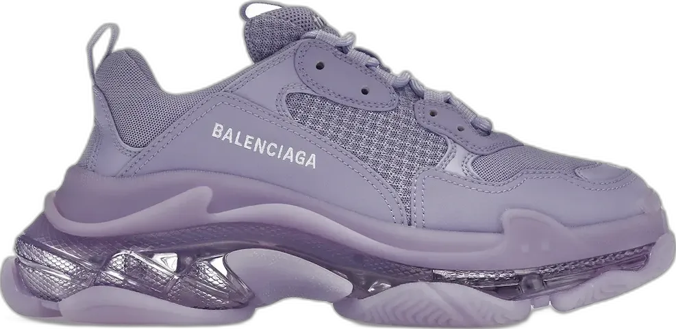  Balenciaga Triple S Clear Sole Purple (Women&#039;s)