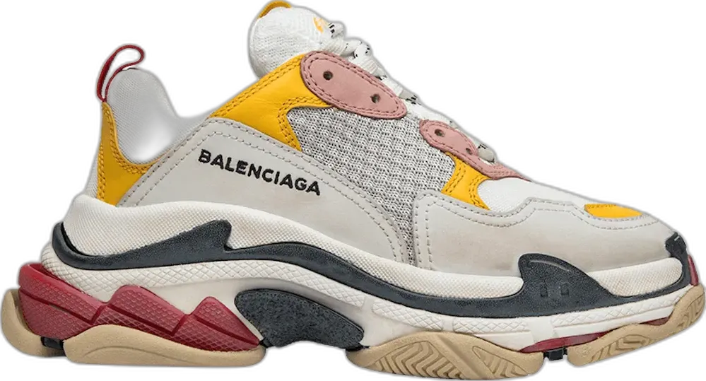  Balenciaga Triple S Cream Yellow Red (2019) (Women&#039;s)