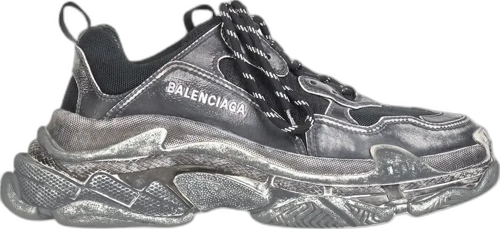  Balenciaga Triple S Faded Black