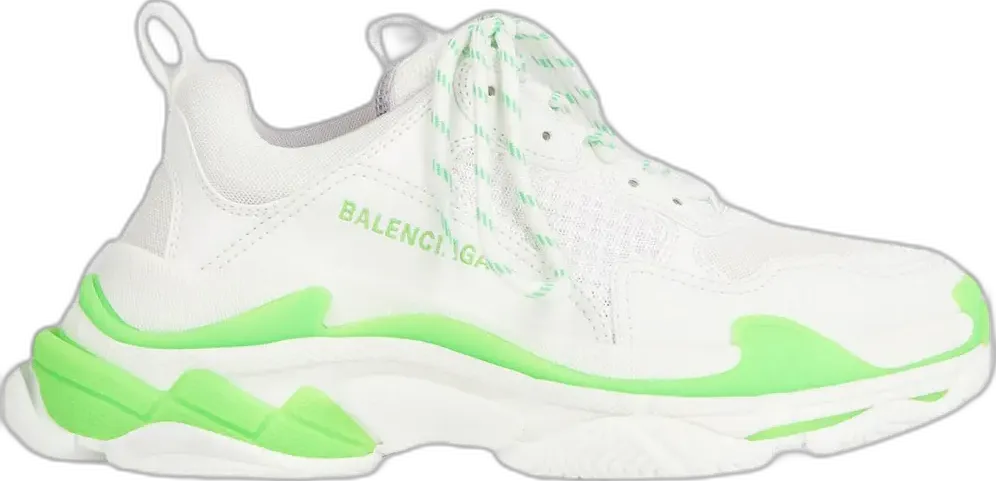  Balenciaga Triple S Fluo Green White