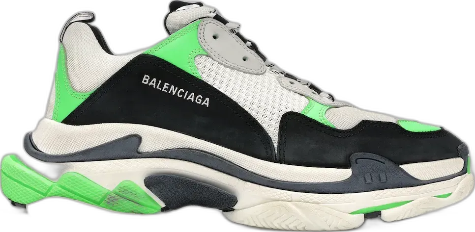  Balenciaga Triple S Green Black