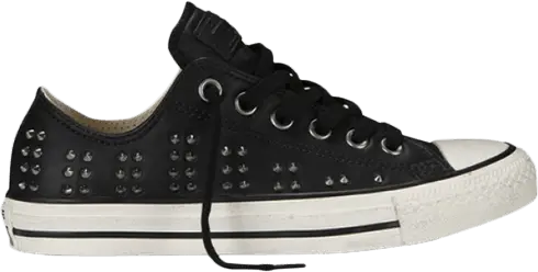  Converse Chuck Taylor All Star Leather Studs Ox &#039;Black Silver&#039;