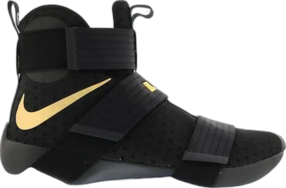  Nike LeBron Zoom Soldier 10 Black Gold (Nike iD)