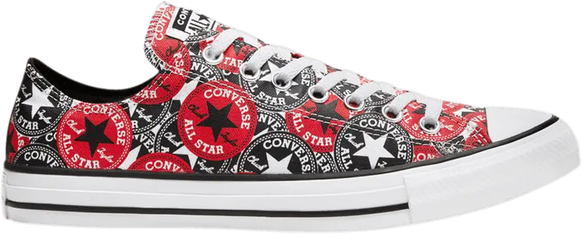  Converse Chuck Taylor All Star Low &#039;Allover Mix Logo Play&#039;