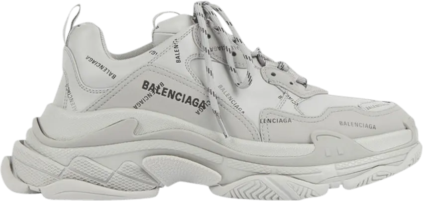  Balenciaga Triple S Sneaker &#039;Allover Logo - Grey&#039;