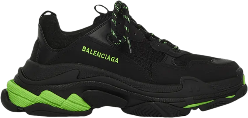  Balenciaga Triple S Sneaker &#039;Black Flou Green&#039;