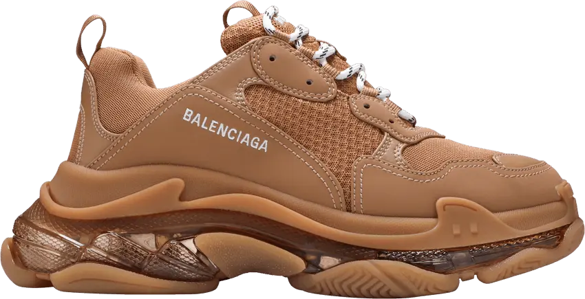  Balenciaga Triple S Sneaker &#039;Clear Sole - Light Camel&#039;