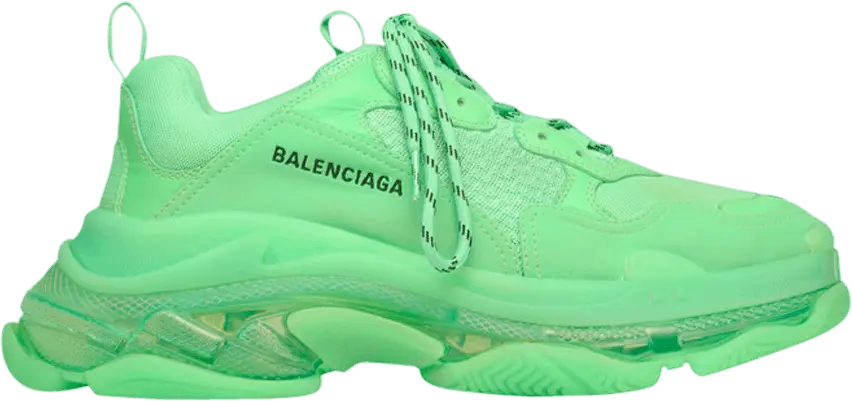  Balenciaga Triple S Sneaker &#039;Clear Sole - Neon Green&#039;