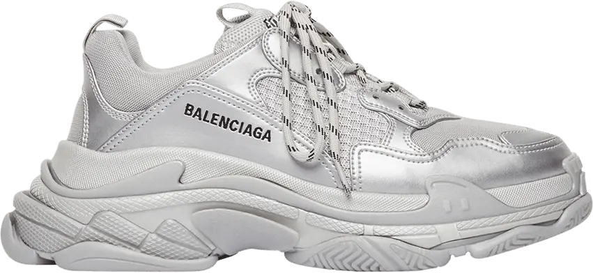  Balenciaga Triple S Sneaker &#039;Silver Metallic&#039;