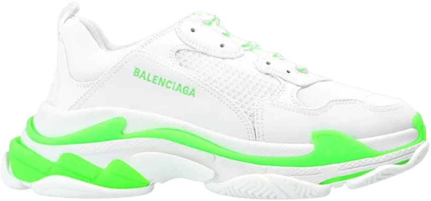  Balenciaga Triple S Sneaker &#039;White Fluo Green&#039;