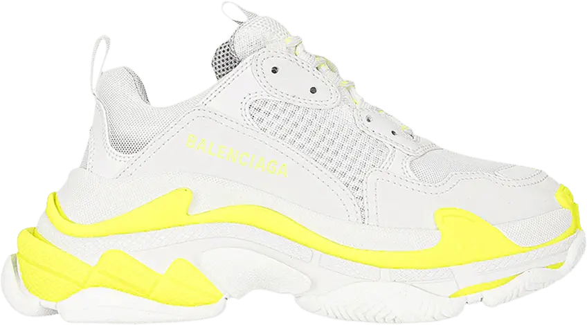  Balenciaga Triple S Sneaker &#039;White Fluo Yellow&#039;