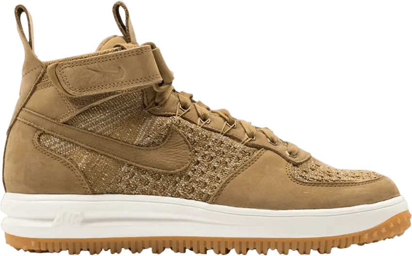  Nike Lunar Force 1 Flyknit Workboot Golden Beige