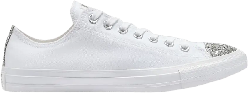  Converse Chuck Taylor All Star Low &#039;White Glitter Toe&#039;