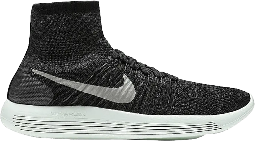  Nike Lunarepic Flyknit LB Black Metallic Silver (Women&#039;s)