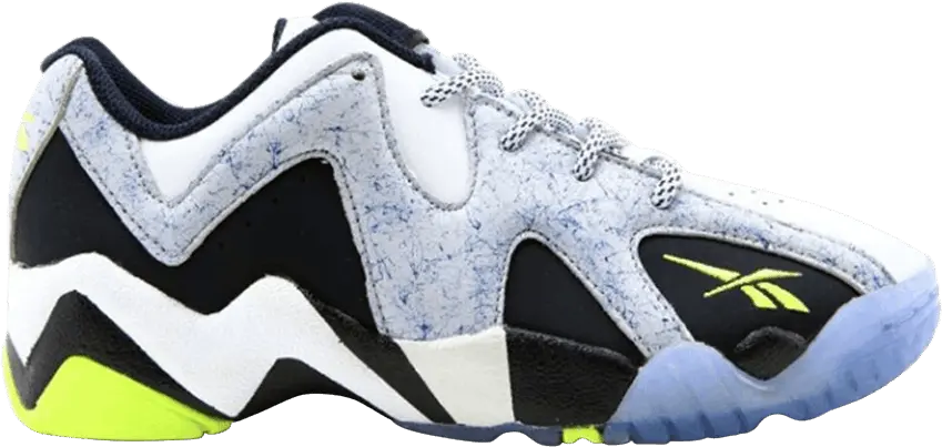 Reebok Kamikaze 2 Low Big Kids &#039;White Volt&#039;