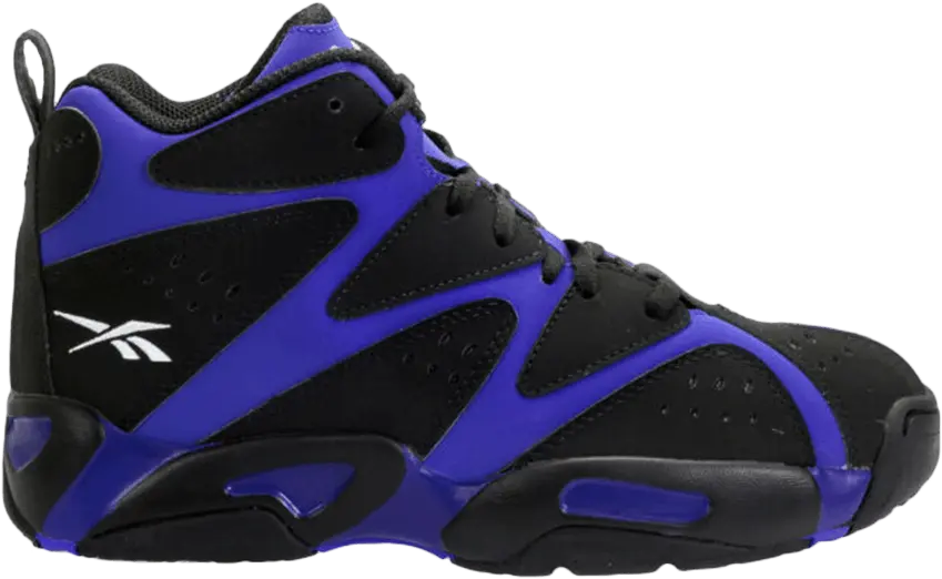  Reebok Kamikaze I Mid Big Kids &#039;Black Blue&#039;