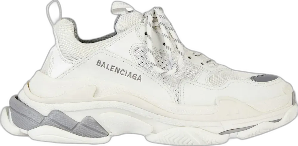  Balenciaga Triple S White Grey (Women&#039;s)