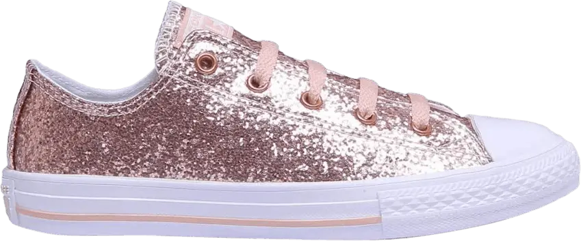  Converse Chuck Taylor All Star Low GS &#039;Dusk Pink Glitter&#039;