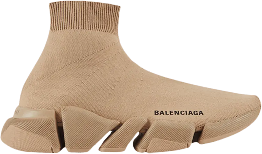  Balenciaga Wmns Speed 2 Trainer Knit &#039;Beige&#039;