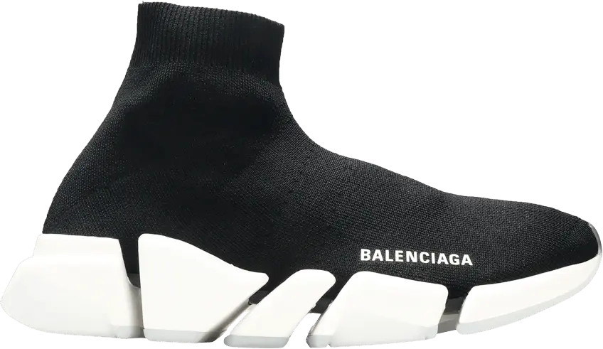  Balenciaga Wmns Speed 2.0 Sneaker &#039;Black White&#039;