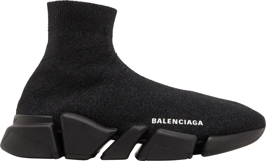  Balenciaga Wmns Speed 2.0 Sneaker &#039;Shiny Black&#039;