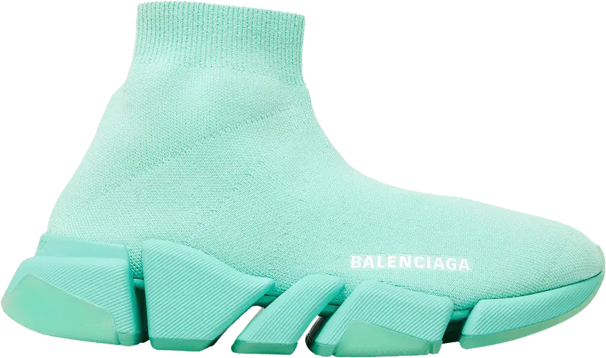  Balenciaga Wmns Speed 2.0 Sneaker &#039;Transparent Sole - Green&#039;