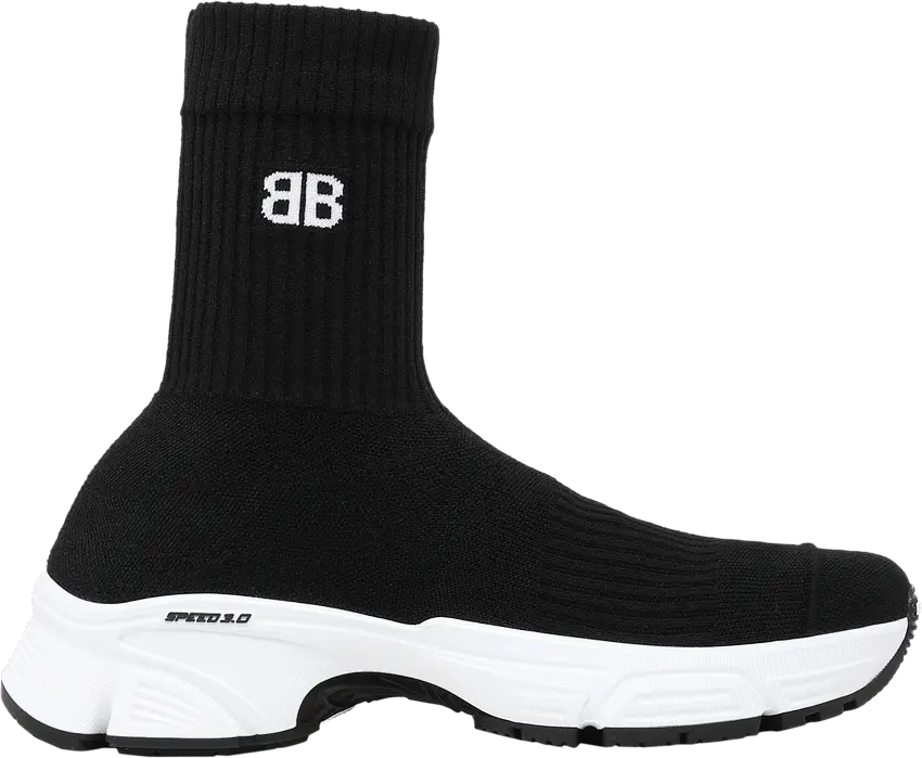  Balenciaga Wmns Speed 3.0 Sneaker &#039;Black White&#039;