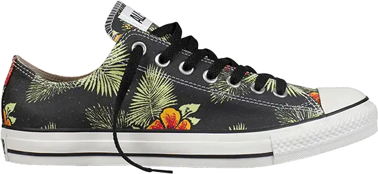  Converse Chuck Taylor All Star Ox &#039;Hawaiian Print Black Green&#039;