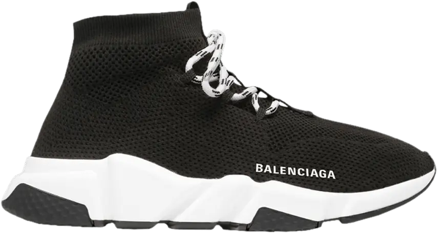  Balenciaga Wmns Speed Lace Up Trainer &#039;Black&#039;