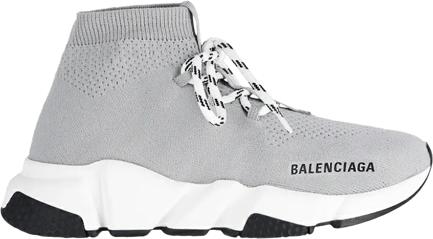  Balenciaga Wmns Speed Lace Up Trainer &#039;Grey&#039;