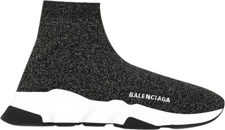  Balenciaga Wmns Speed Sneaker &#039;Black Glitter&#039;