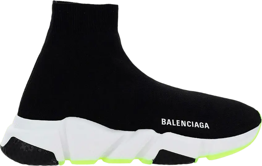  Balenciaga Wmns Speed Sneaker &#039;Black Neon Yellow&#039;