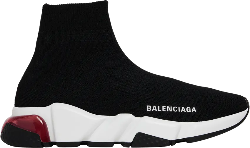  Balenciaga Wmns Speed Sneaker &#039;Clear Sole - Black Pink&#039;