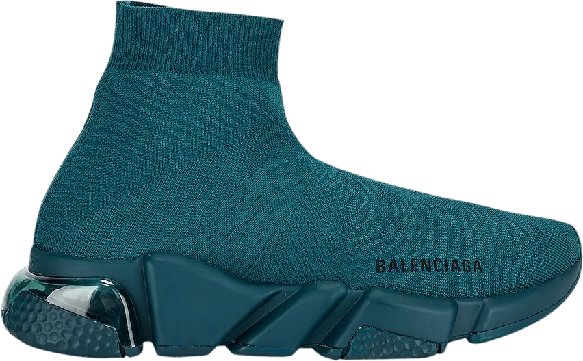  Balenciaga Wmns Speed Sneaker &#039;Clear Sole - Full Dark Green&#039;