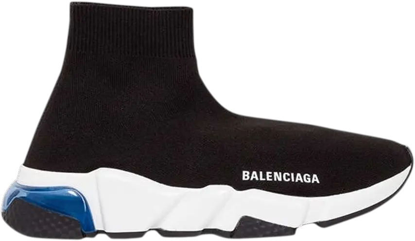  Balenciaga Wmns Speed Sneaker &#039;Clearsole - Black Blue&#039;