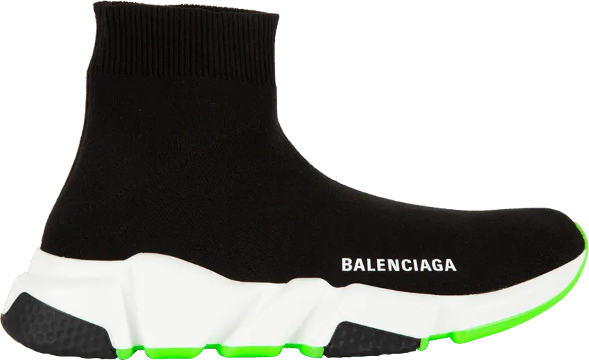  Balenciaga Wmns Speed Trainer &#039;Black White Green&#039;