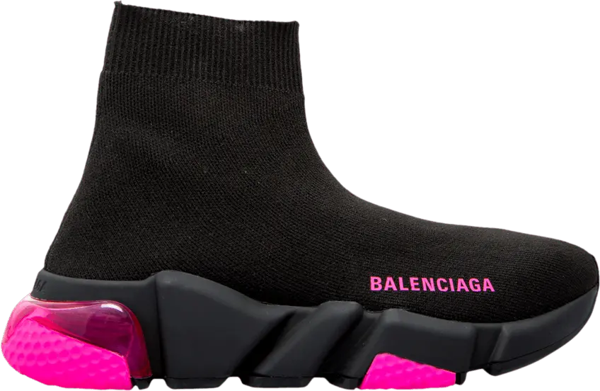  Balenciaga Wmns Speed Trainer &#039;Clear Sole - Black Pink&#039;