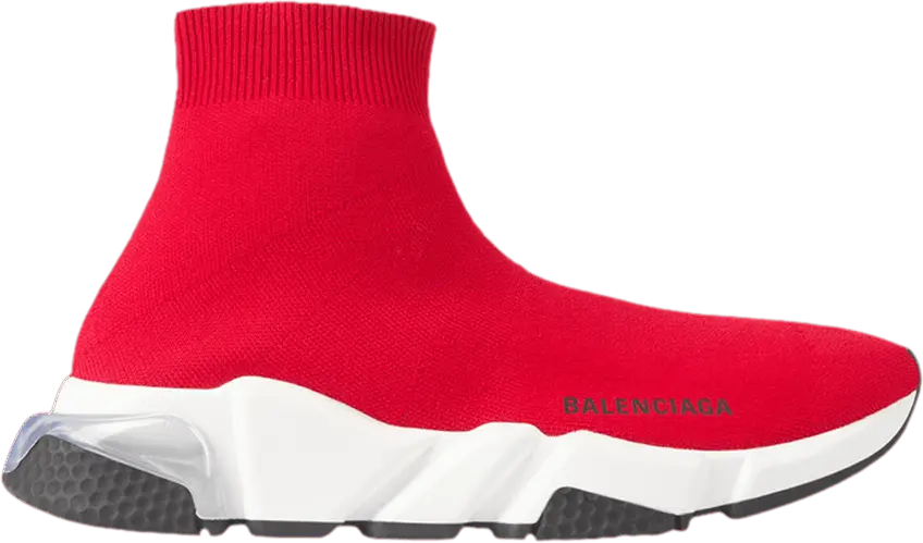  Balenciaga Wmns Speed Trainer &#039;Clearsole - Red&#039;