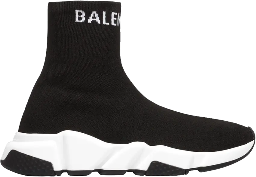  Balenciaga Wmns Speed Trainer High &#039;Black White&#039; 2019