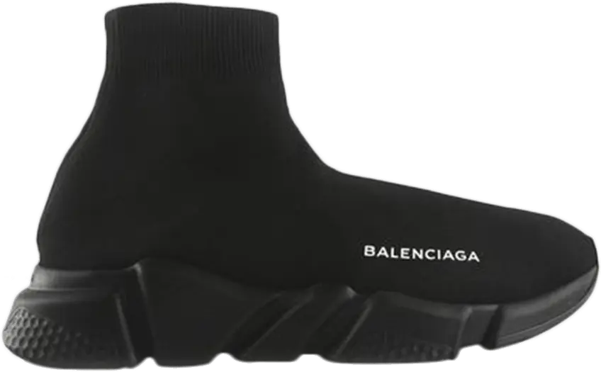  Balenciaga Wmns Speed Trainer High &#039;Triple Black&#039;