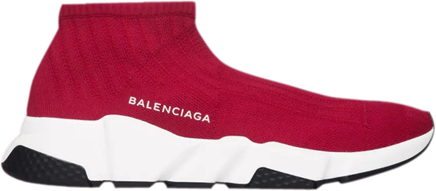  Balenciaga Wmns Speed Trainer Low &#039;Burgundy&#039;