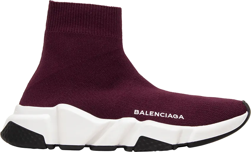  Balenciaga Wmns Speed Trainer Mid &#039;Red&#039;