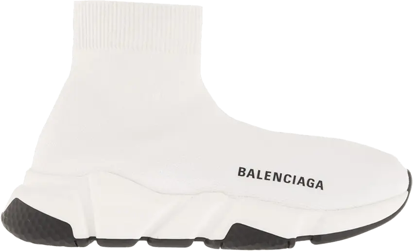  Balenciaga Wmns Speed Trainer Mid &#039;White&#039;