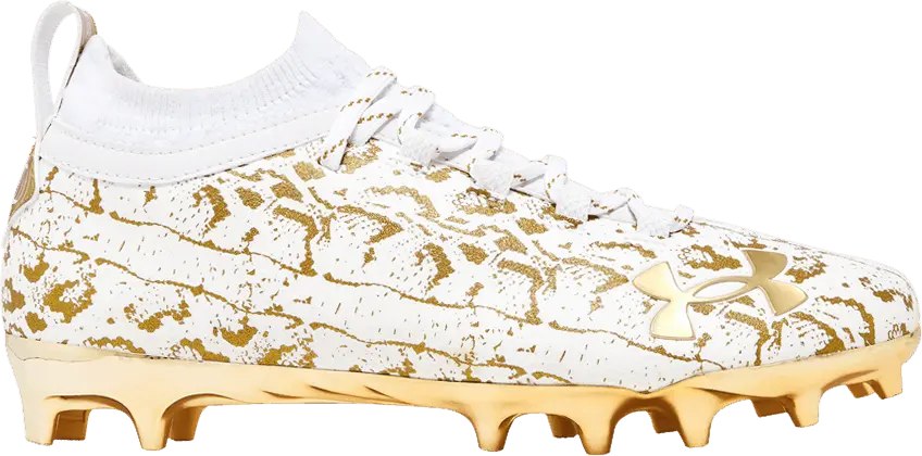  Under Armour Spotlight Lux Suede 2.0 &#039;White Metallic Gold&#039;