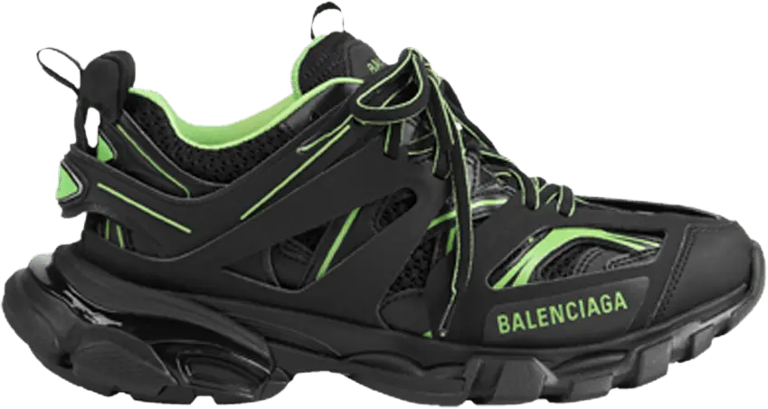  Balenciaga Wmns Track Sneaker &#039;Black Fluo Green&#039;